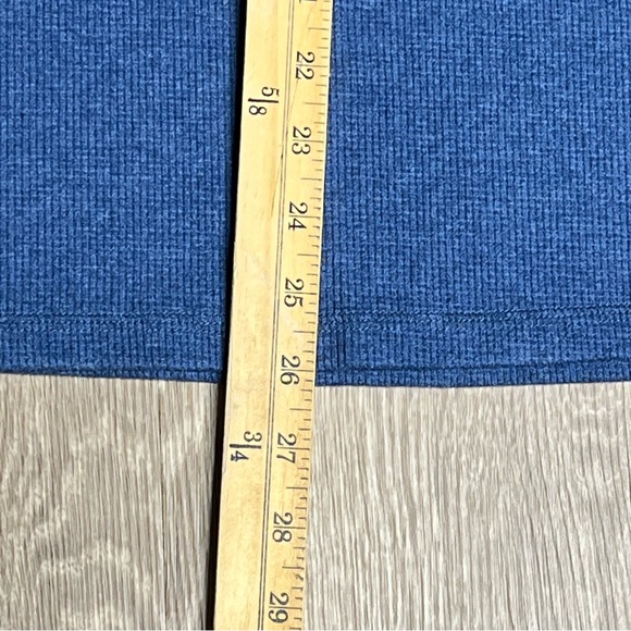 New without Tags Men’s Waffle Henley Thermal Shirt - Size Medium, Navy Blue - Picture 4 of 4